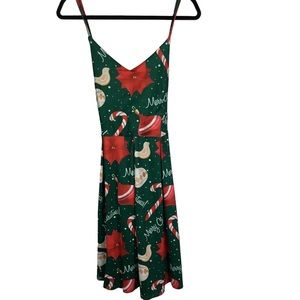 Christmas Dress V-Neck Spaghetti Strap Dress Size 2XL NWT